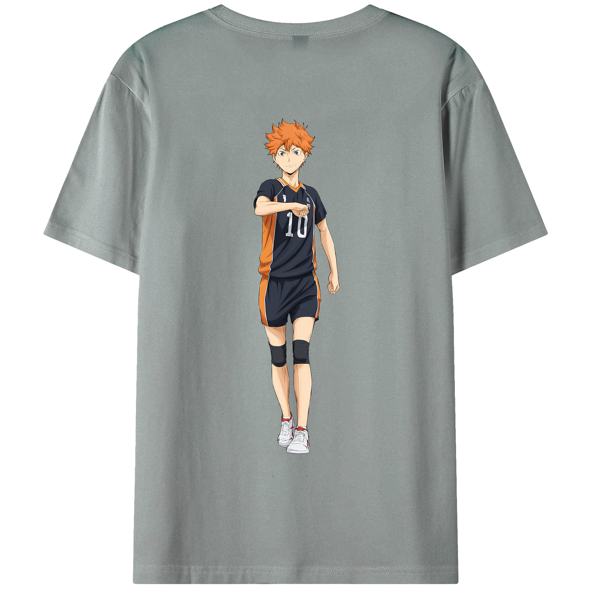 （画像用） ハイキュー!! Haikyu!! 綿100％ メンズ半袖Tシャツ（バックプリント） 通気性